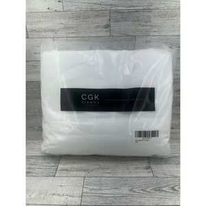 CGK Linens California King 4 Piece Sheet Set White Microfiber Deep Pocket New